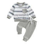 Striped Pocket Outfit