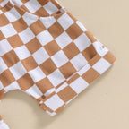 Little Dude Tank & Checkered Shorts