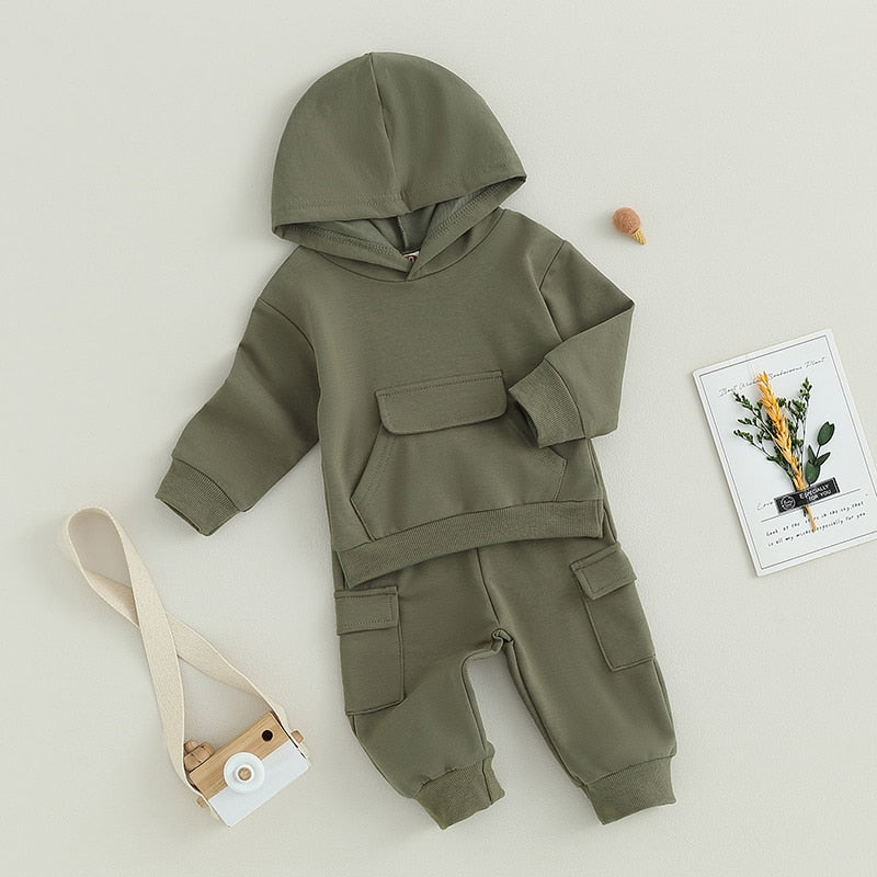 Solid Pocket Hilliam Hoodie & Pants