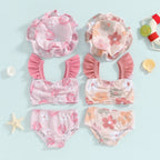 Floral Bess Bikini & Hat