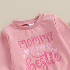 Mommy is My Bestie Heart Outfit