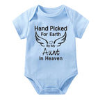 Hand Picked for Earth By My Aunt in Heaven Onesie