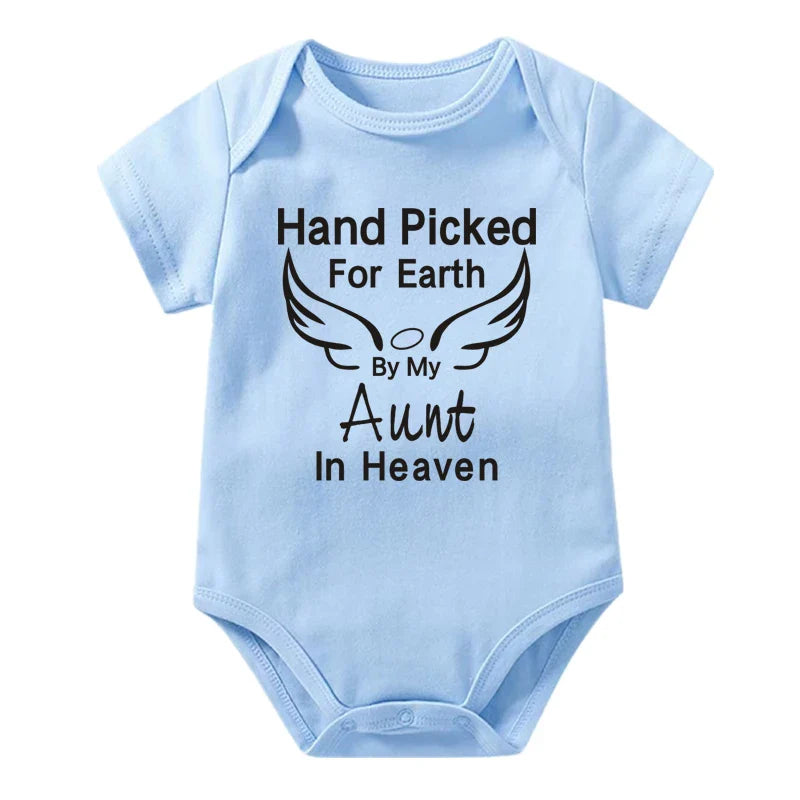 Hand Picked for Earth By My Aunt in Heaven Onesie