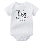 Coming Soon 2027 Baby Onesie