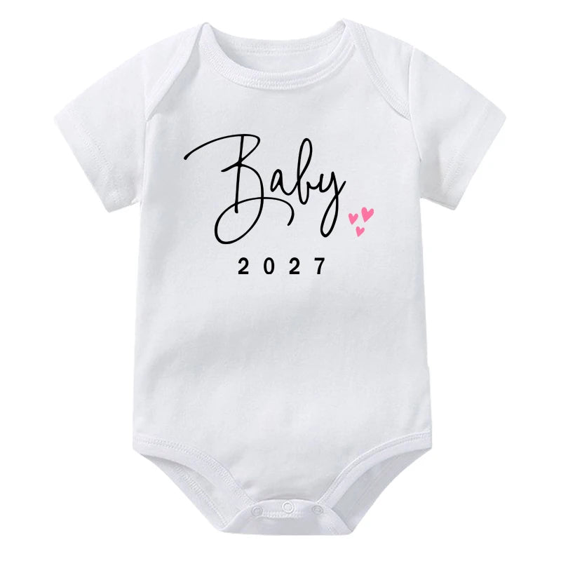 Coming Soon 2027 Baby Onesie