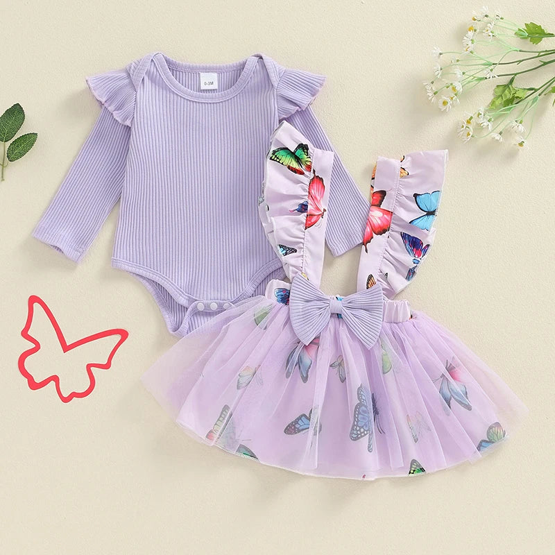 Purple Butterfly Skirt Outfit