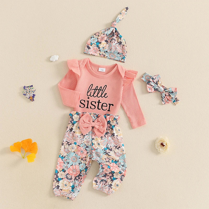 Little Sister 4 Piece Flower Outfit