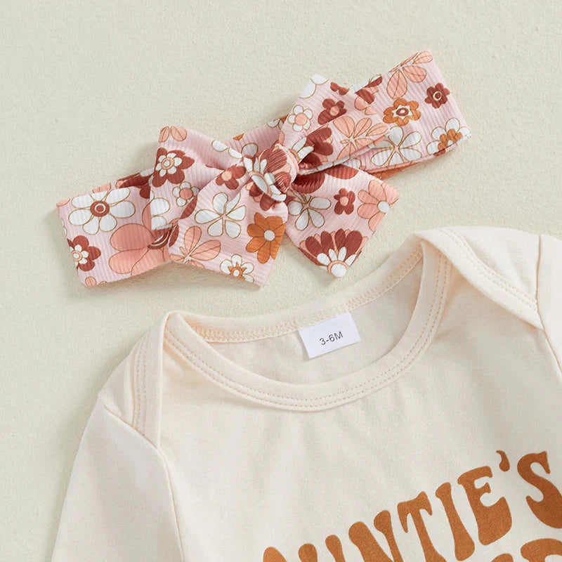 Auntie's Bestie Floral Bell Bottoms Outfit