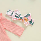 Floral Daddy's Girl Outfit with Hat & Headband