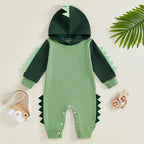 Spikey Dino Hoodie Romper