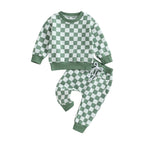 Plaid Checkered Top & Pants