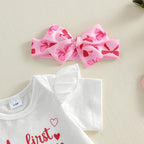 "My First Mother's Day" Baby Girl 4-Piece Outfit Set