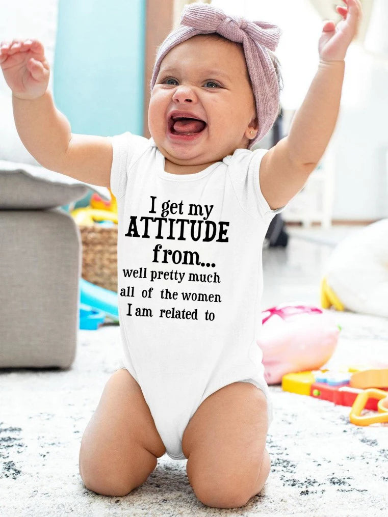 Pink Attitude Onesie