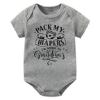 Pack My Diapers I'm Going To Grandma's Onesie