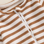 Striped Zipper Onesie