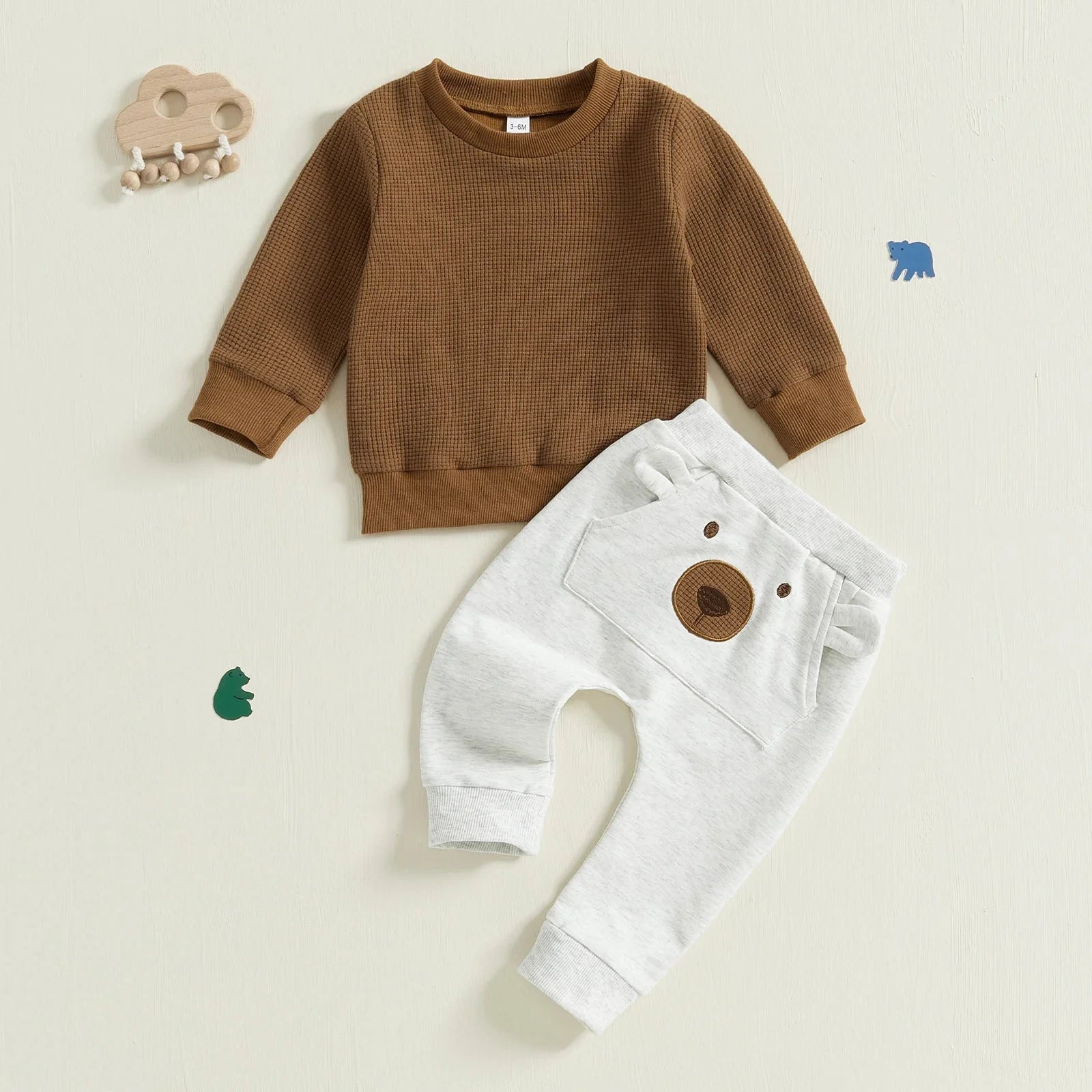 Little Bear Pocket Pants Outfit