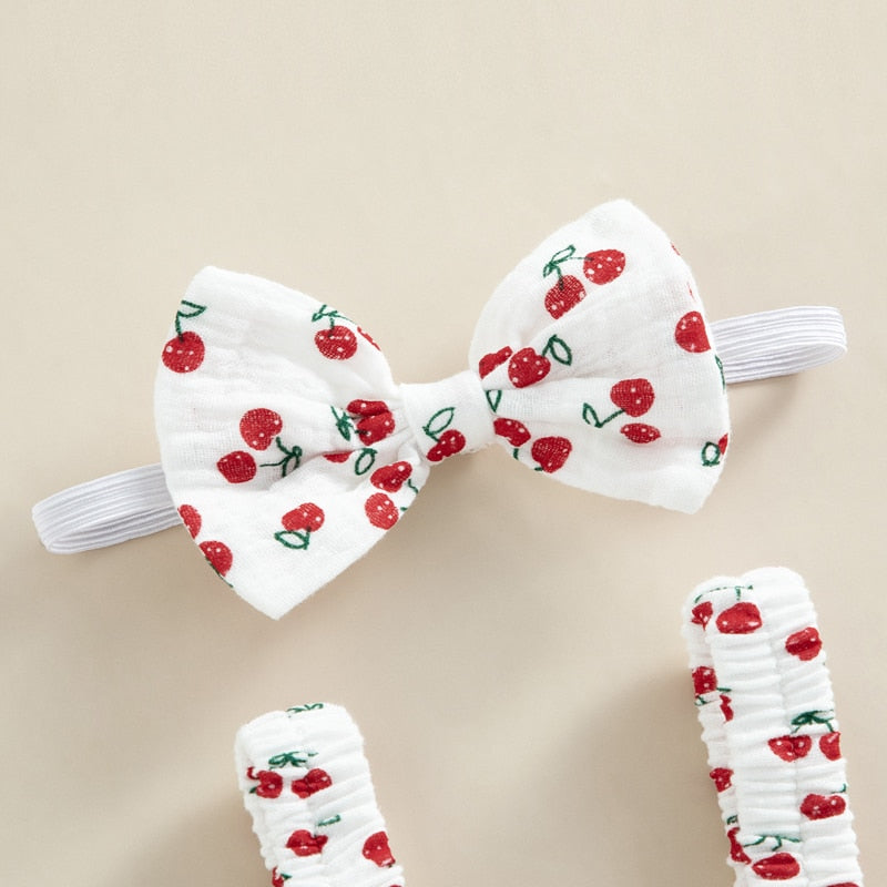 Cinched Summer Fruit Romper & Headband