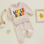 Little Bean Embroidered Outfit Set