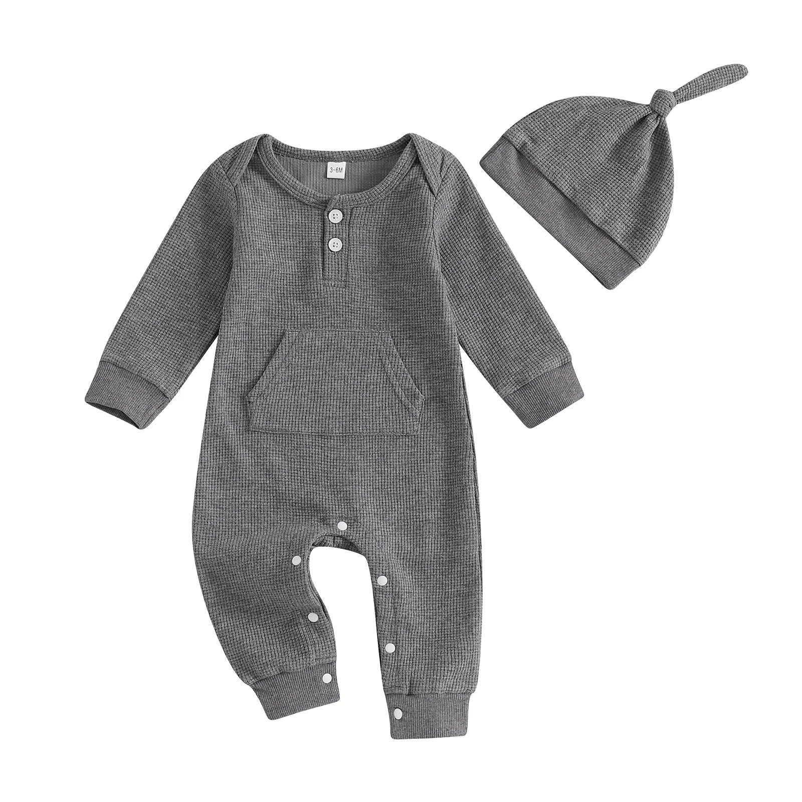 Solid Pocket Onesie & Hat