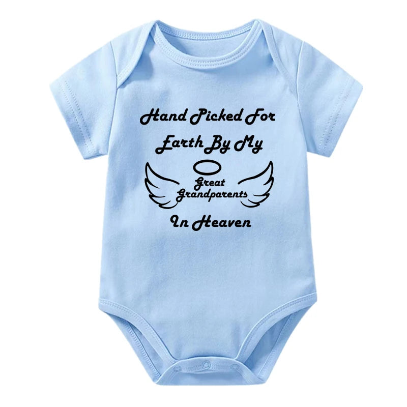 Hand Picked For Earth By My Great Grandparents in Heaven Onesie