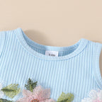 Flower Dress with Cardigan & Headband