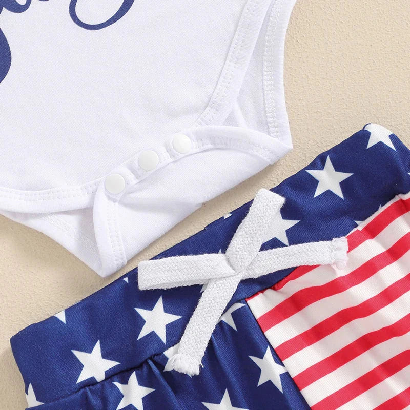 My First 4th of July Stars & Stripes Outfit