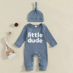 Ribbed Little Dude Onesie & Hat