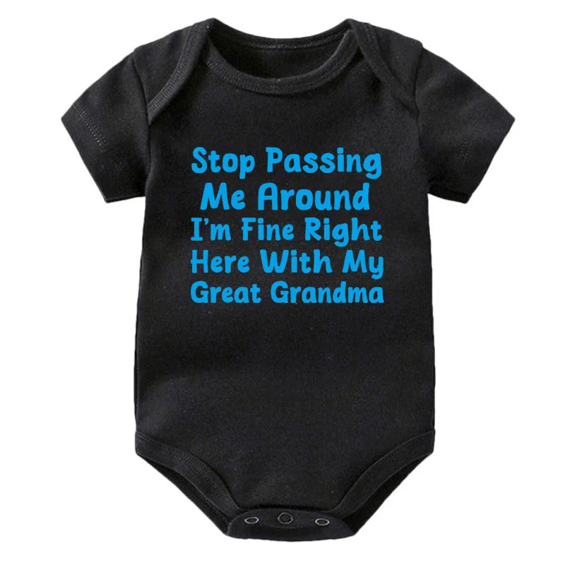 Here with My Great Grandma Onesie