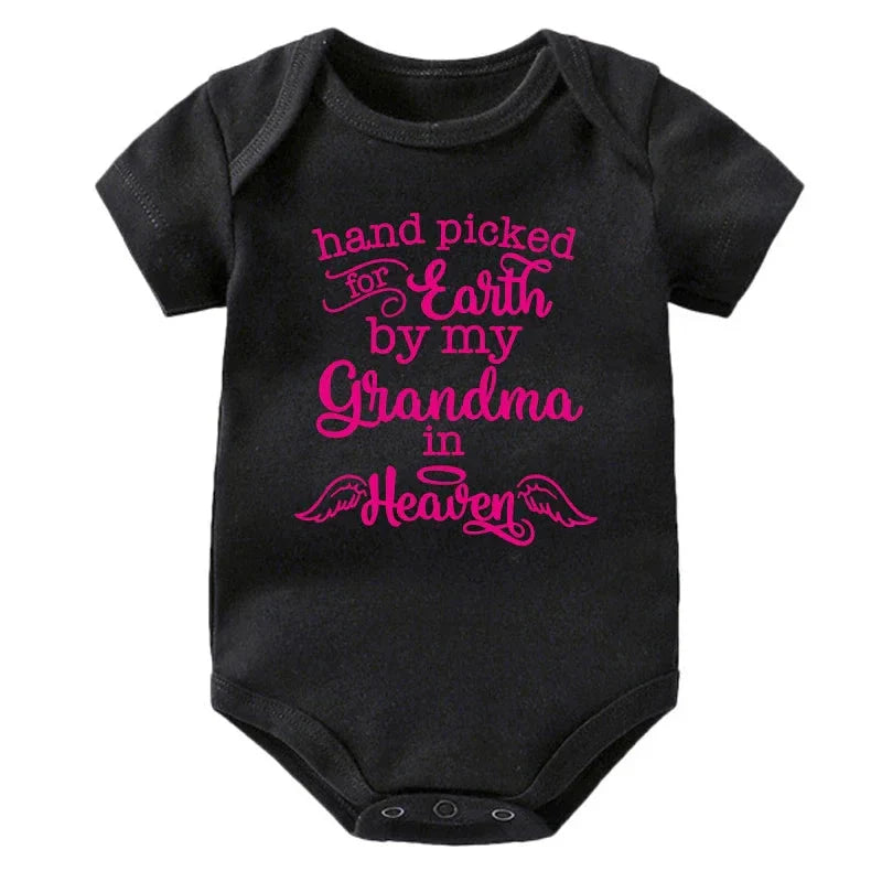 Hand Picked for Earth By My Grandma in Heaven Onesie