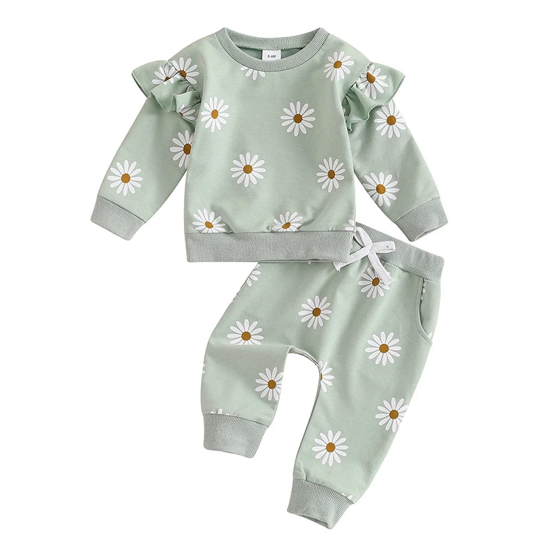 Daisy Sweatshirt & Pants Outfit