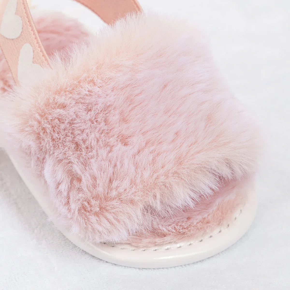 Fluffy Heart Sandals