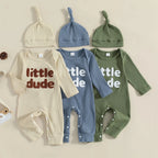 Ribbed Little Dude Onesie & Hat