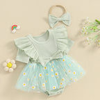 Daisy Tutu Ruffle Dress & Headband