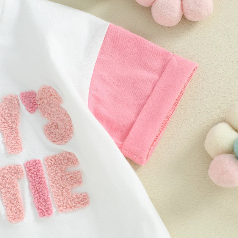 Daddy's Bestie Plush Letters Onesie