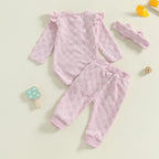 Solid Claire Checker Outfit & Bow