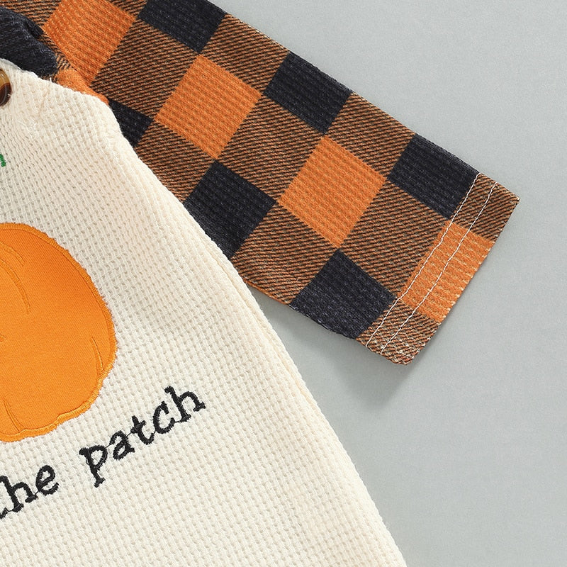 Cutest in the Patch Plaid Fall Romper