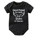 Hand Picked for Earth By My Sister in Heaven Onesie