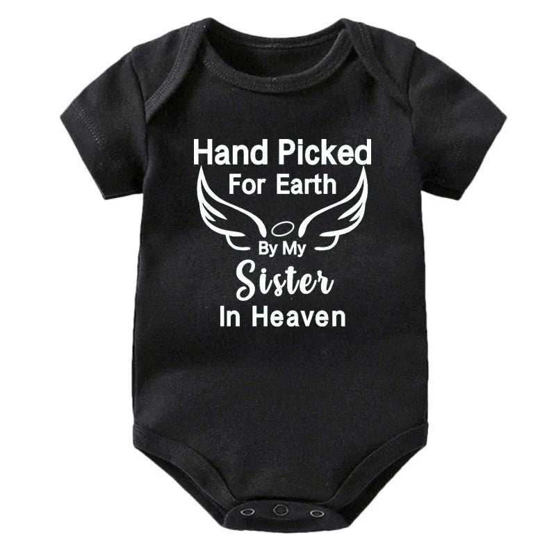 Hand Picked for Earth By My Sister in Heaven Onesie