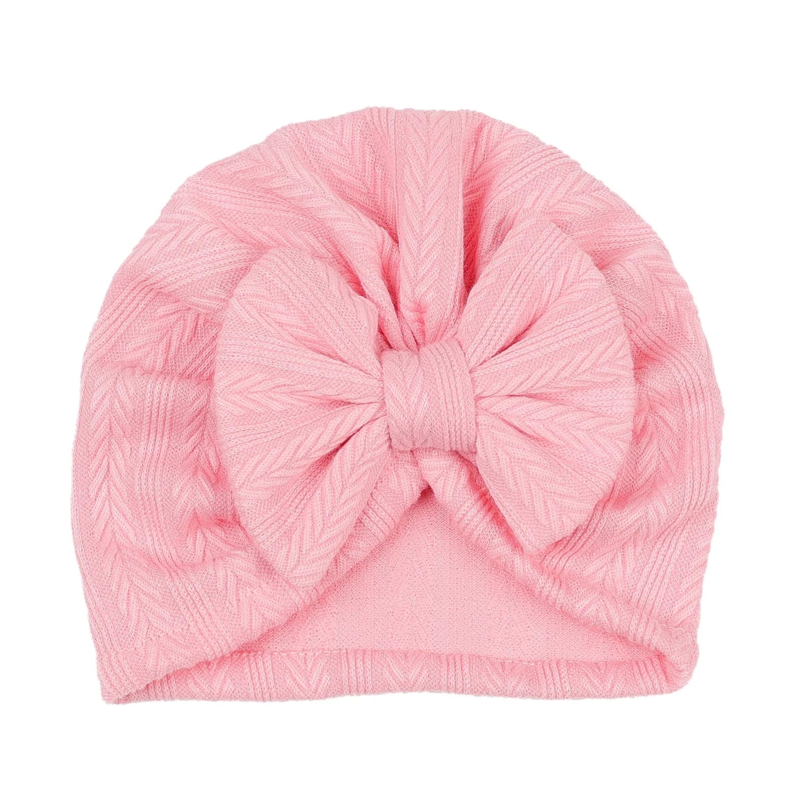 Solid Knit Bow Hat