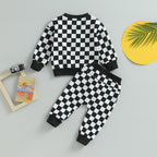 Plaid Checkered Top & Pants