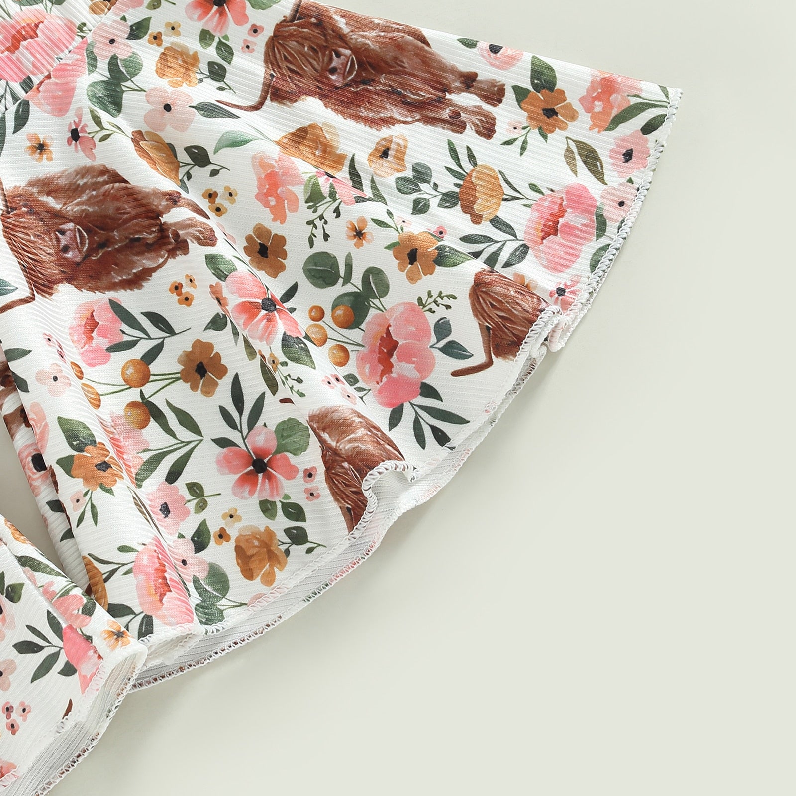 Hello Darlin' Floral Cow Outfit