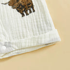 Highland Cattle Button Romper