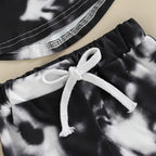 Hooded Pocket Tie Dye T-Shirt & Shorts