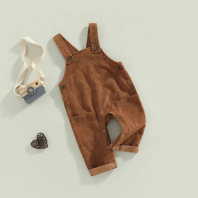 Solid Corduroy Romper