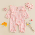 Ruffled Bow Romper & Headband