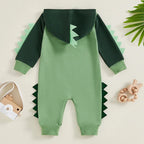 Spikey Dino Hoodie Romper