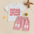 "Cuter Version of Mom" Toddler T-Shirt & Shorts Set