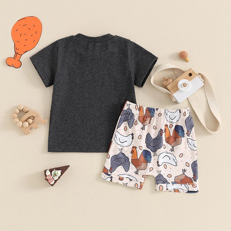 Chicken Nugs & Mama Hugs T-shirt & Shorts