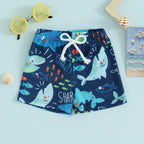 Patterned Swim Trunks
