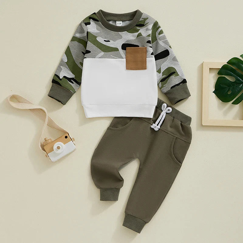 Camo Pocket Top & Pants